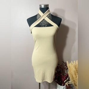 Sleeveless Keyhole Mini Dress